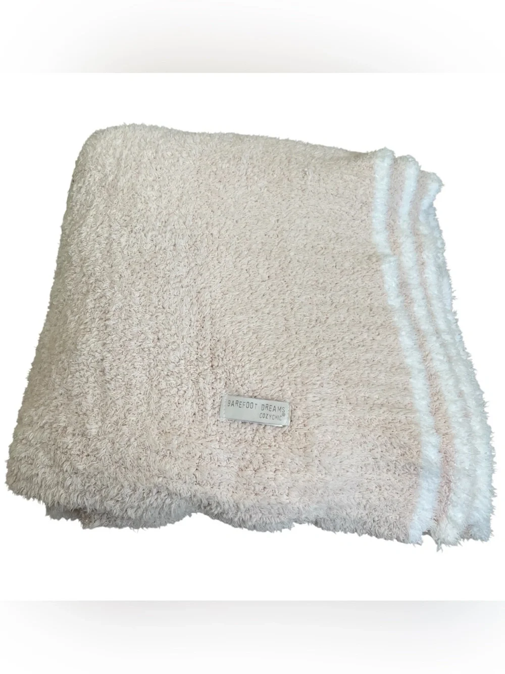 Barefoot Dreams CozyChic Knit Throw Blanket Light Pink Style 520 Soft Luxury
